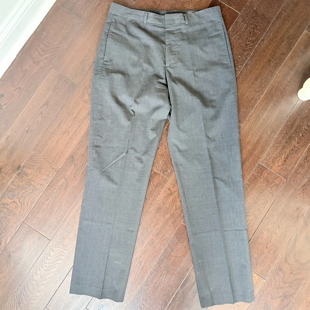 Club Monaco Wool Blend Flat Front High Rise Smart Pant